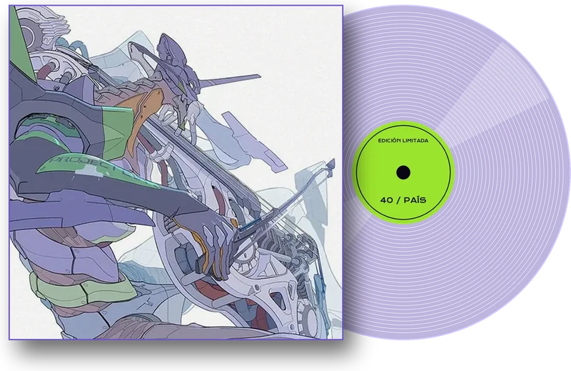 Portada del vinilo de A Cruel Angel’s Thesis y disco edición limitada, 40 por país